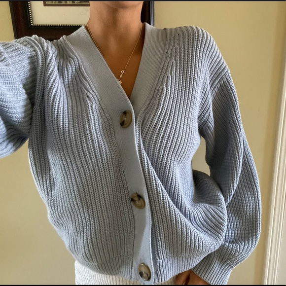 H&M Sweaters - H&M Light Blue Cardigan